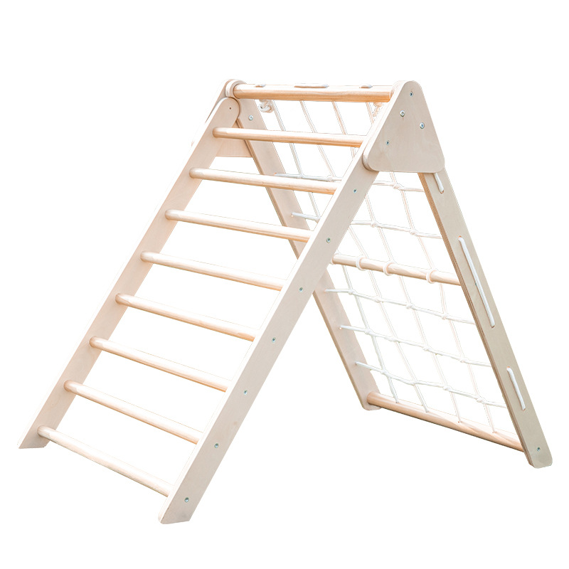 Outdoor Adventure Toys For Kids - Triángulo de Escalada Plegable de Madera