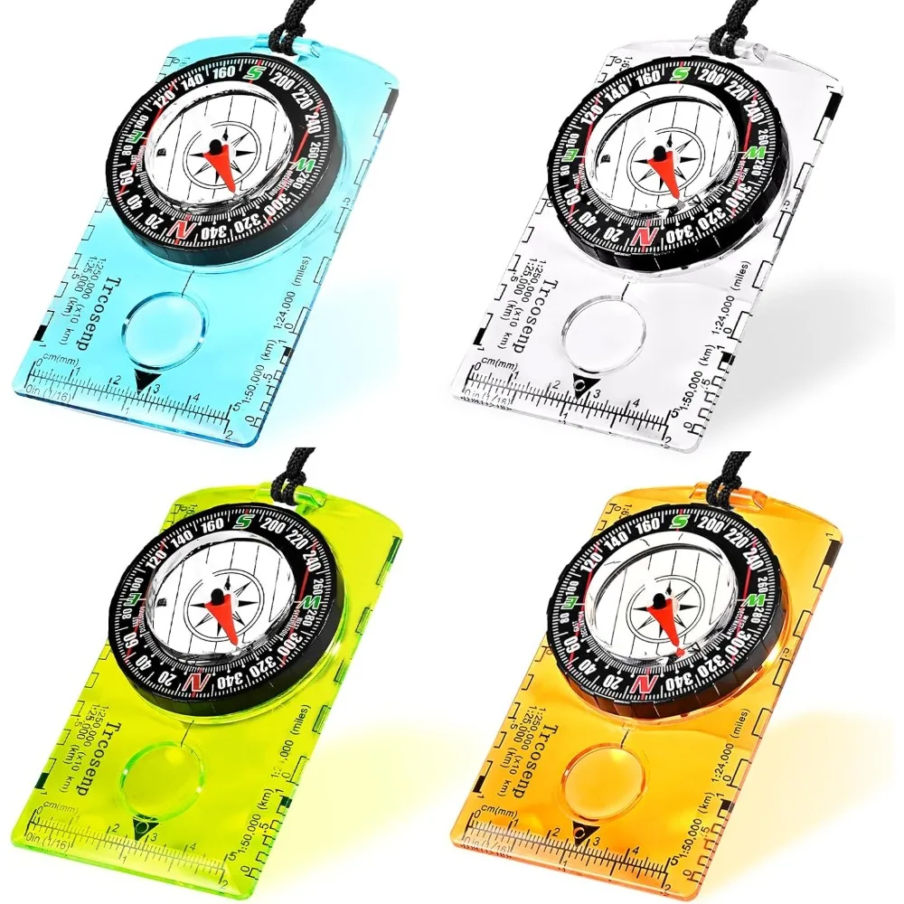 Map Compass Orienteering - Brújula de orientación impermeable con placa