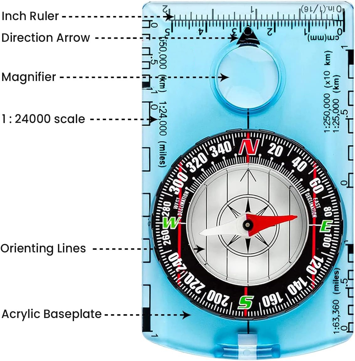 Brújula de Orientación ZHUOHUA - Map Compass Orienteering reseña y precio