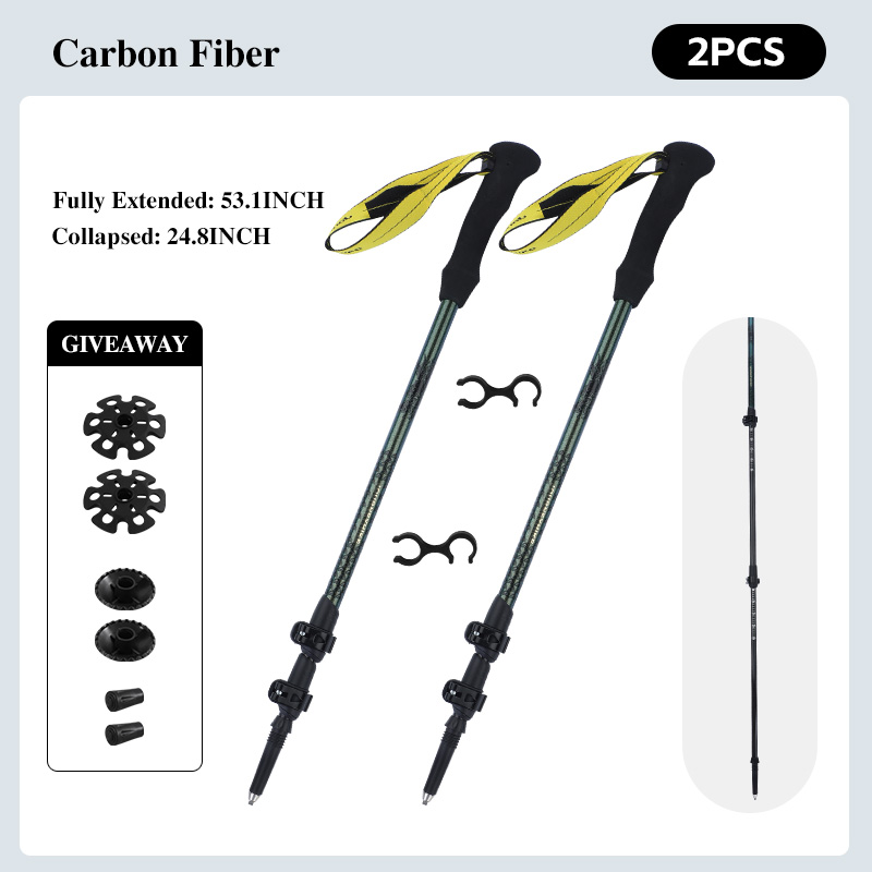 Bastón de Senderismo de Fibra  - Trekking Pole Carbon reseña y precio
