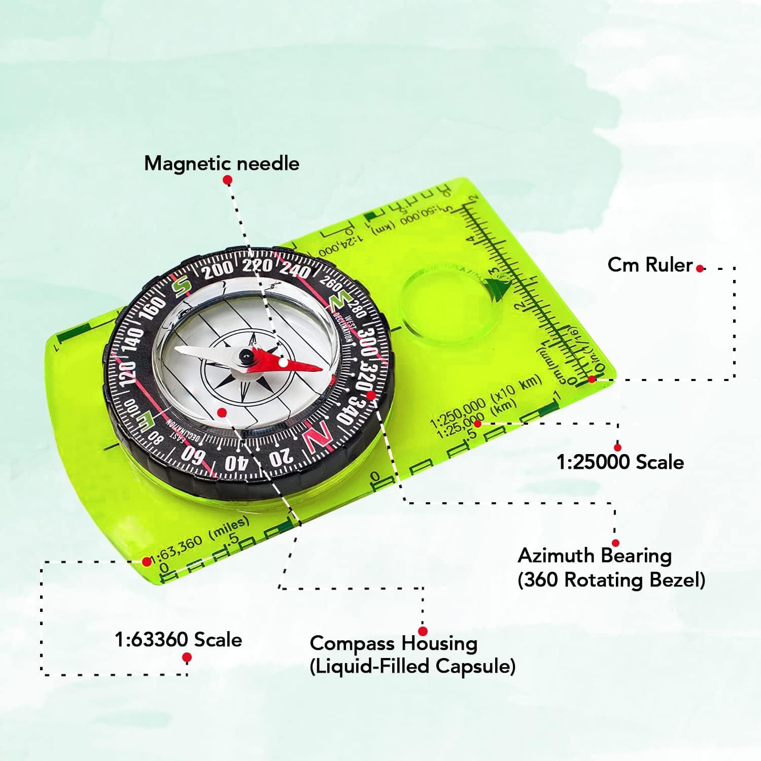 Brújula de Orientación YANBIGU - Map Compass Orienteering reseña y precio