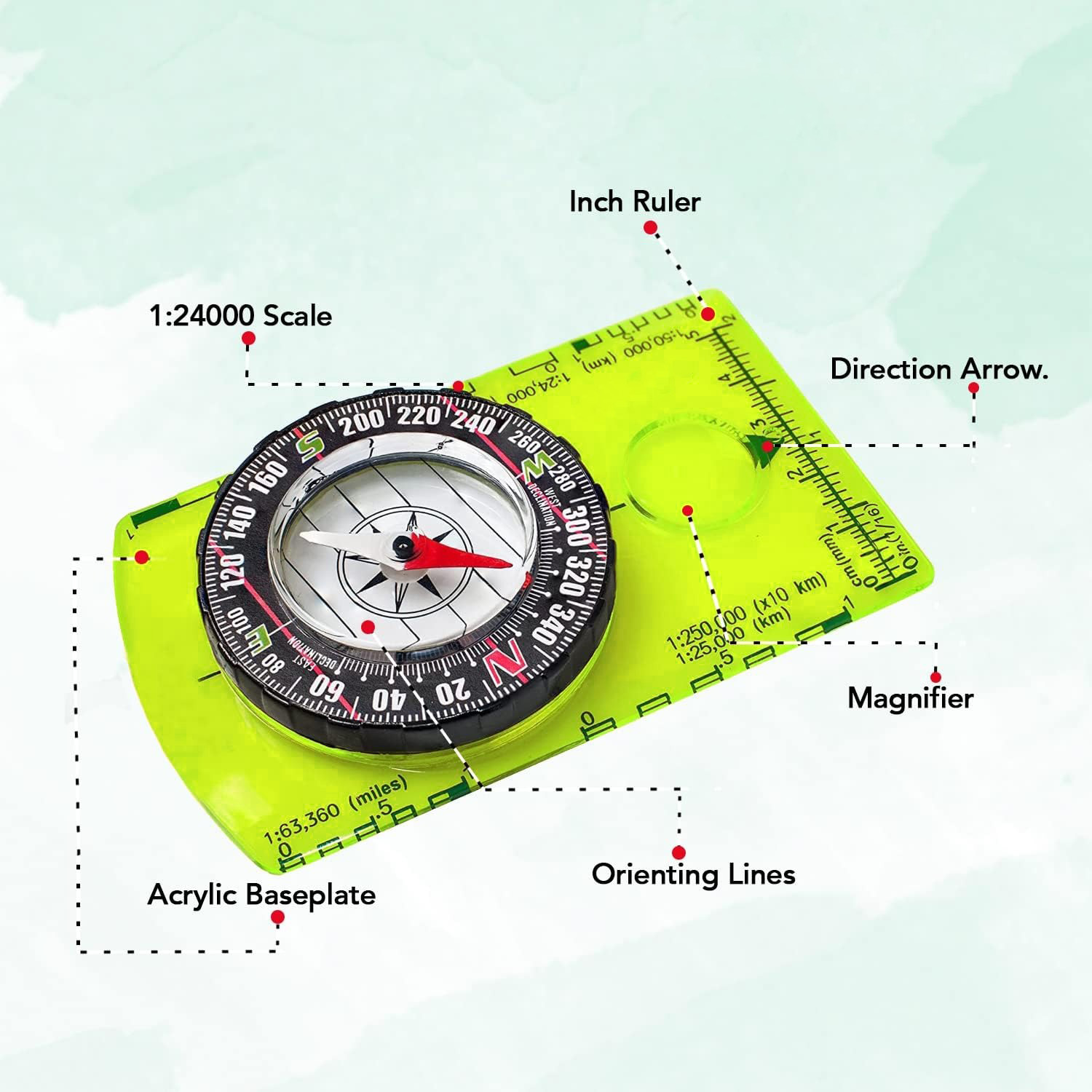 Brújula de Orientación YANBIGU - Map Compass Orienteering reseña y precio