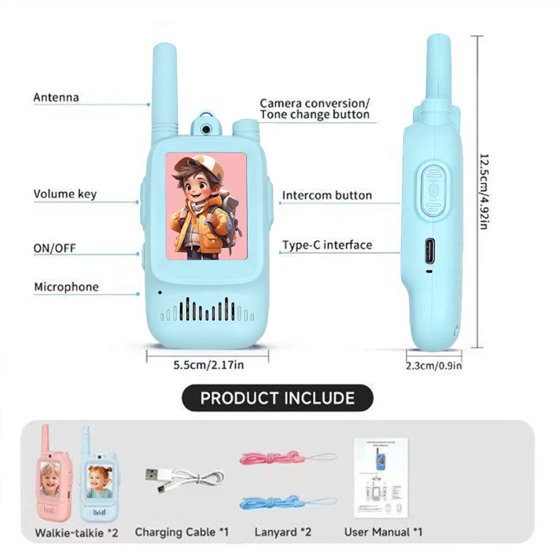 2 Walkie Talkies Recargables p - Outdoor Adventure Toys For Kids reseña y precio
