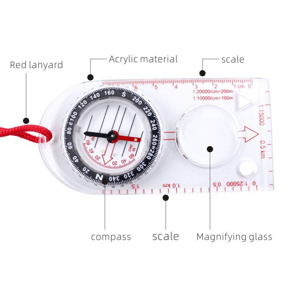Nueva Regla de Mapa Acrílica c - Map Compass Orienteering reseña y precio